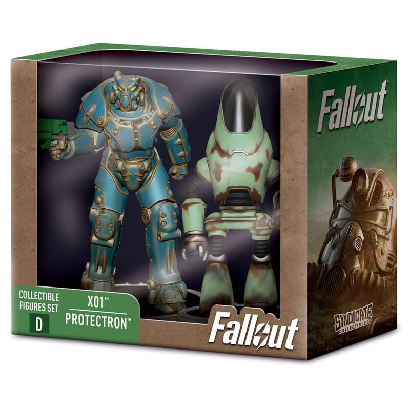 Set 2 figuras X01 & Protectron Fallout 7cm